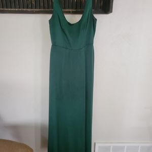 Emerald green evening gown